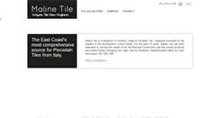 Desktop Screenshot of malinetile.com